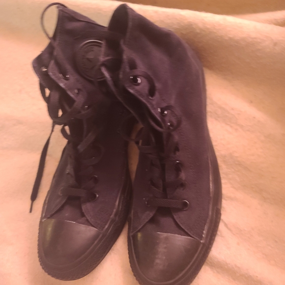 Converse Black High-Top Sneakers - Picture 3 of 8